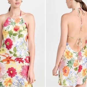 Reformation Jennis Silk Mini Dress